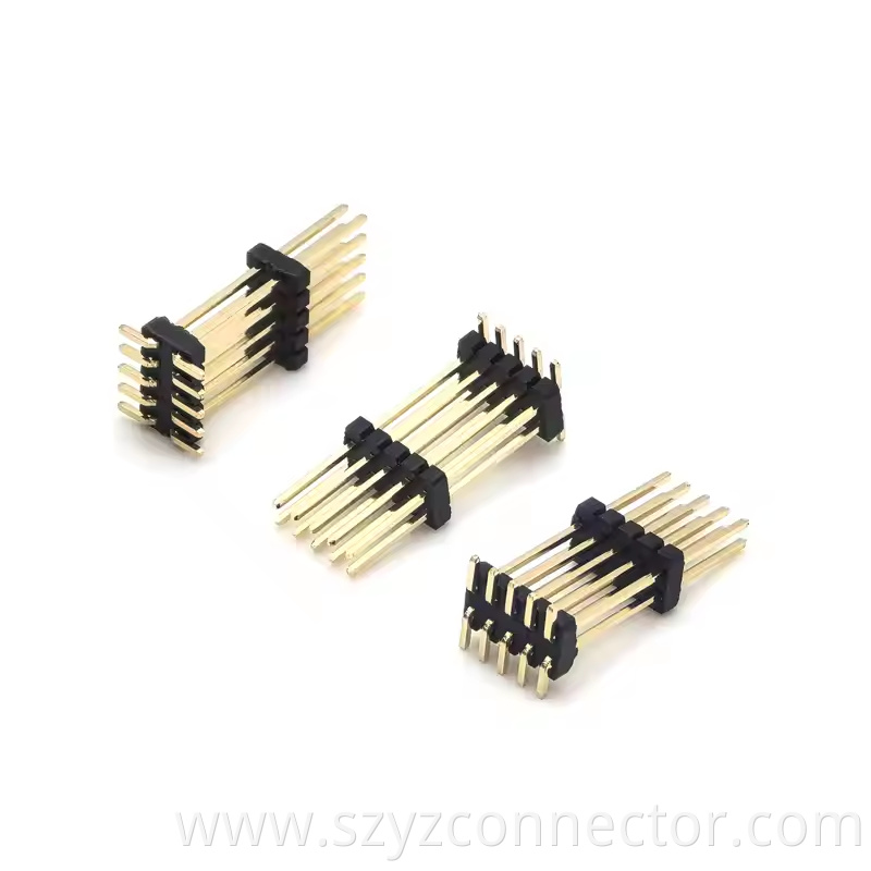 27mm Pitch Pin Header Dual Row SMT SQ0.4mm H1.0 25P (3)